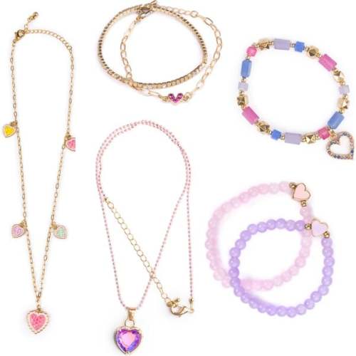 Boutique Chic Beloved Heart 5pc Jewelry Bundle - Great Pretenders | Maisonette