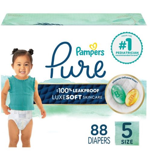 Pampers Pure Protection Diapers - (Select Size and Count)