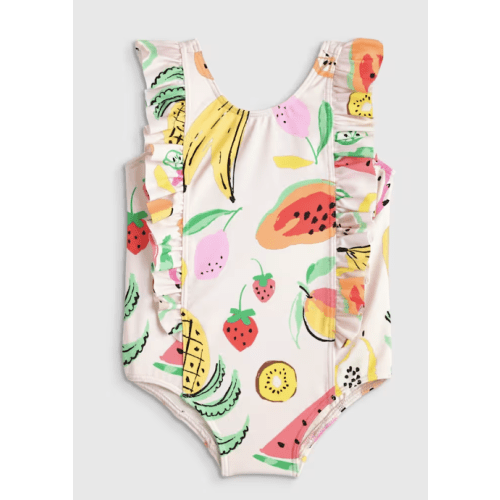 6 - 9 Months | Ruffle One Piece Swimsuit - Baby in Fruit Punch