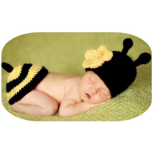 Baby Photography Props Girl Boy Photo Shoot Outfits Newborn Crochet Costume Infant Knitted Bee Hat Pants Photography Shoot