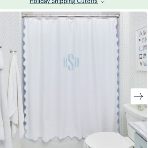 Scallop Shower Curtain