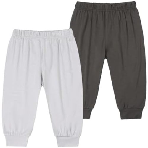 2 Pack Baby Bamboo Viscose T-shirts & Pants Toddler Boys Girls Summer Short Sleeve Crew Neck Tees Trousers