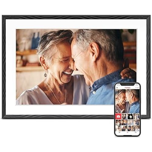 Digital Picture Frame, 10.1'' Frameo Digital Frame Wifi, 32GB Memory, 1280*800 HD Touch Screen Digital Photo Frame, Wall Mountable, Auto-Rotate, Share Instantly, Wedding, Birthday Gifts for Women, Mom