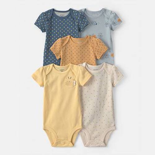 Baby Girl Carter's 5-Pack Short Sleeve Bodysuits