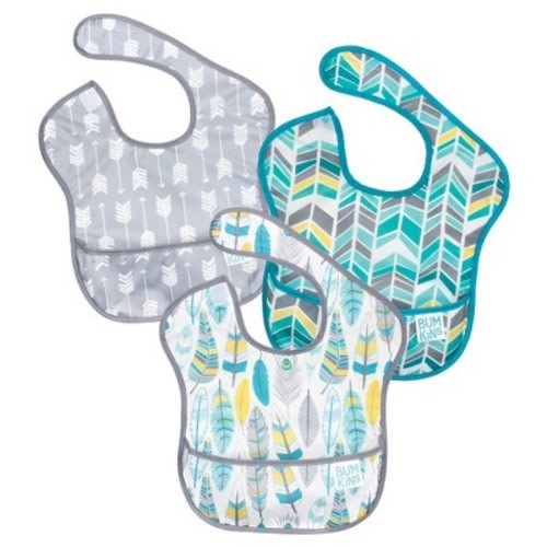 Bumkins SuperBib 3-Pk Neutral Fashion Prints