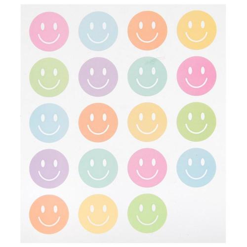 Multi-Color Smiley Face Stickers