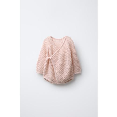 WOOL BLEND KNIT BODYSUIT - Pale pink | ZARA United States