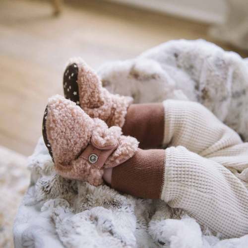 Sully Snap Booties Camel – Robeez