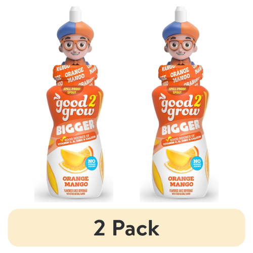 (2 pack) good2grow 10oz Orange Mango BIGGER (Character Tops Vary)