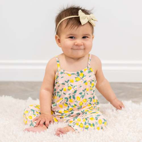 Pink Lemon Floral Tank Pant Romper
