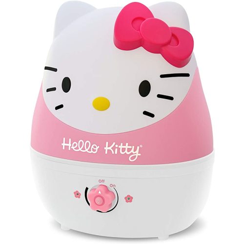 Crane Adorables Ultrasonic Humidifiers for Bedroom and Baby Nursery, 1 Gallon Cool Mist Air Humidifier for Large Room or Kid's Room, Humidifier Filters Optional, Hello Kitty