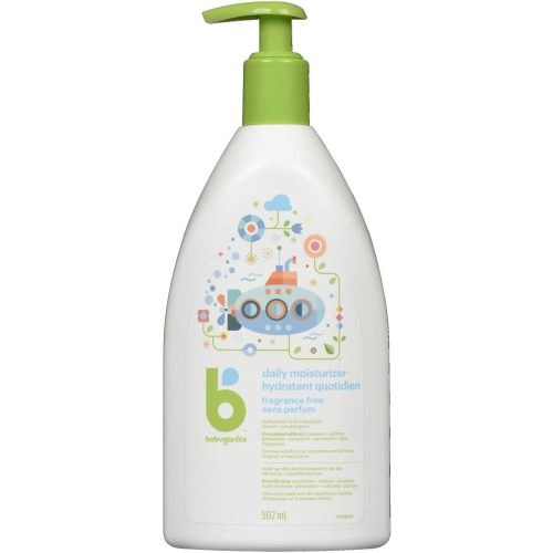 Babyganics Fragrance-Free Baby Body Lotion for Dry Skin, Daily Baby Lotion and Body Moisturizer, Formulated with Plant-Based Ingredients like Shea Butter and Cocoa Butter, 502 ml Bottle, Packaging May Vary