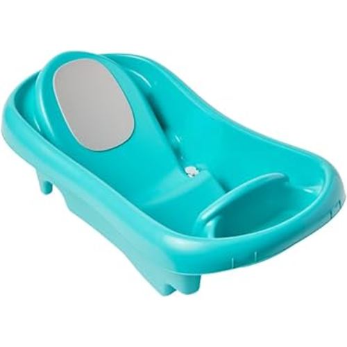 The First Years Newborn to Toddler Baby Bath Tub - Convertible 3-in-1 Baby Tub with Removable Sling - Ages 0 to 24 Months - Sure Comfort - Teal