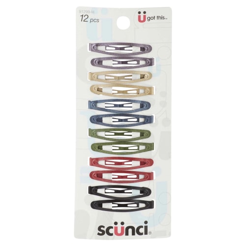 Scunci Effortless Beauty Clippies, 12 pc