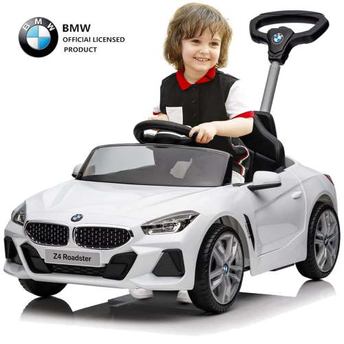 funyard BMW Z4 3-in-1 Kids Push Car with Handle Ride-On Toy for Toddlers 10-60 Months