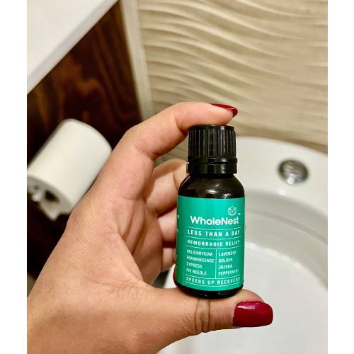 Organic Hemorrhoid Relief Oil -Safe for Postpartum & Pregnancy