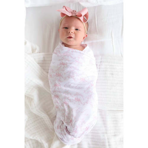 Fancy Frills Personalized Swaddle Blanket | Caden Lane