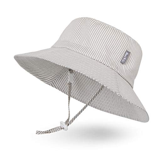 Ami&Li tots Adjustable Sunscreen Bucket Sun Protection Summer Hat for Baby Girl Boy Infant Kid Toddler Child UPF 50