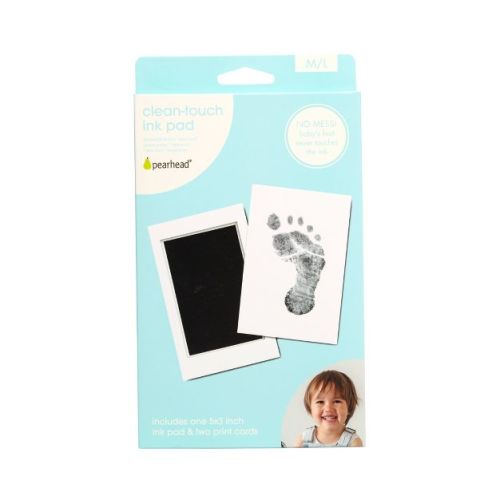 Pearhead Clean-Touch Ink Pad - Black - Baby - M/L: Ink, Scrapbooking Kits