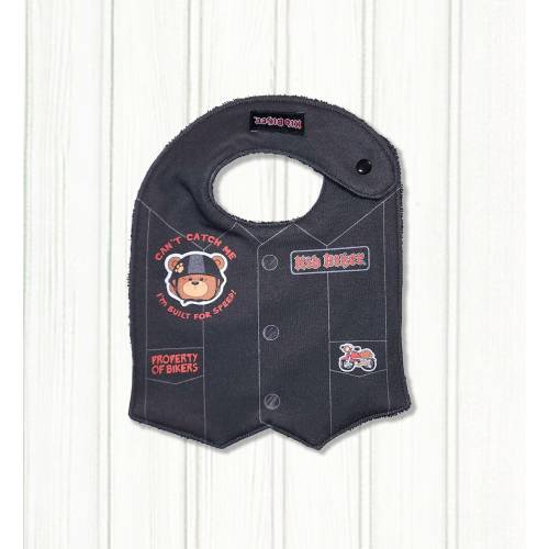 BABY VEST BIB, Baby Bib, Biker Baby, Motorcycle Baby, Baby Biker Bib, Bibs, Baby Boy