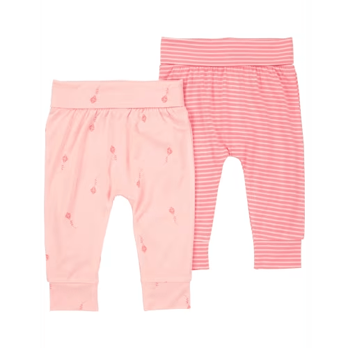 Carter's Child of Mine Baby ComfySoft Pants, 2-Pack, Sizes Preemie-18 Months