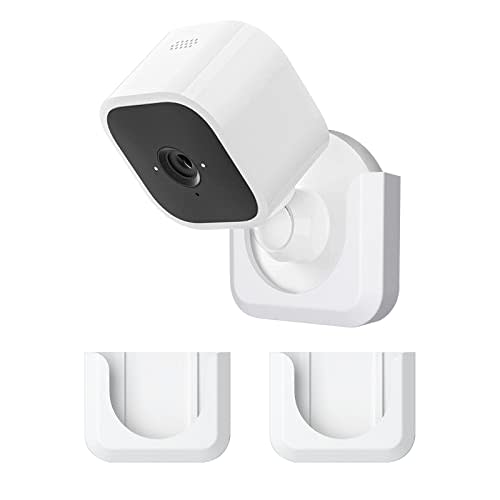 Blink Mini Camera Adhesive Wall Mount Bracket, Strong Adhesive Durable Camera Mount Stand for Blink Mini Indoor Camera, No Drill, No Screws (for Blink Mini-White)