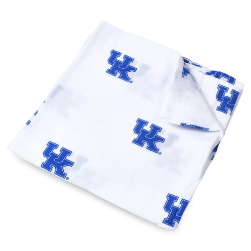 Kentucky Wildcats Three Little Anchors Infant 47'' x 47'' Muslin Swaddle Blanket - White