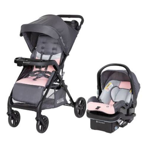 Baby Trend Passport Bassinet Travel System with EZ-Lift PLUS Car Seat- Dash Pink