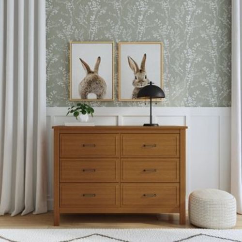 DaVinci Charlie 6-Drawer Double Dresser - Chestnut