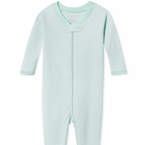 LAKE | Baby | Pima Cotton Pajamas | Parisian Green Baby Sleeper