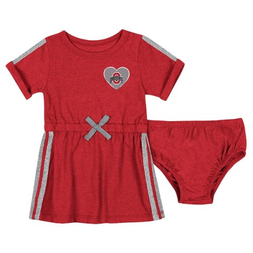 Ohio State Buckeyes Colosseum Girls Newborn & Infant Xur Dress and Bloomer Set - Scarlet
