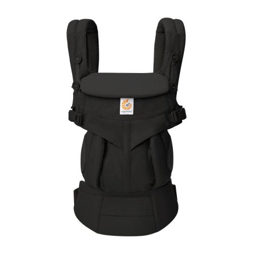 Ergobaby Omni Classic All Carry Positions Baby Carrier for Newborn to Toddler - Pure Black: Cotton, 45 lbs Max Capacity, Includes Removable Hood