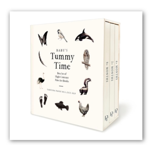 Baby's Tummy Time Book Box Set: A 3-Book Box Set of High-Contrast Art for Visual Stimulation at Tummy Time (Tabitha Paige Children's Book Series #7) | Once Upon A Time Bookstore
