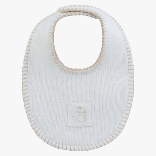 Bunny Rib Bib - Stone