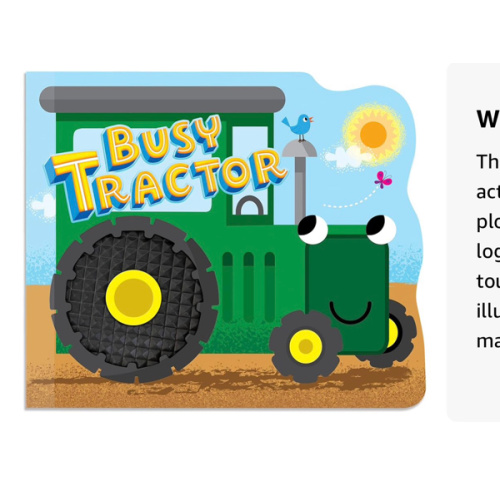Busy Tractor - Touch and Feel Board Book - Sensory Board Book