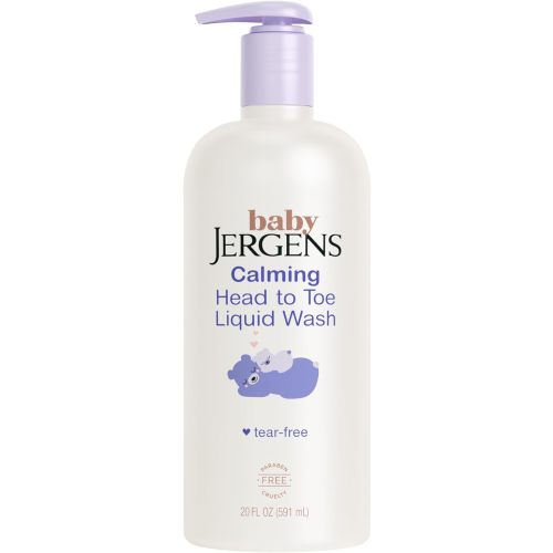 Jergens Baby Calming Head to Toe Liquid Baby Wash, Body Wash and Shampoo, Tear Free, 20 Fl Oz