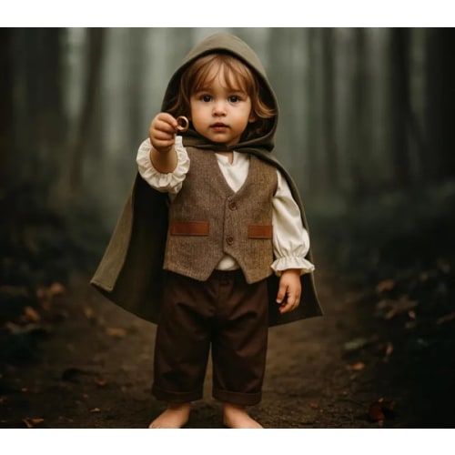 Toddler Medieval Woodland Cloak, Ring Bearer Baby Costume, Boy 1st Birthday Outfit, Baby Gift, Medieval Cosplay Costume, Boy Medieval Suit - Etsy