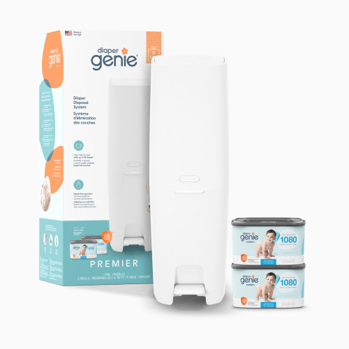 Diaper Genie Premier Diaper Pail Gift Set - White
