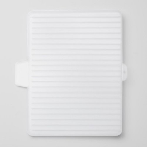 Dish Drying Rack Drainboard Clear - Brightroom™: Freestanding Plastic Dish Drainer & Strainer, 18"x15.8"