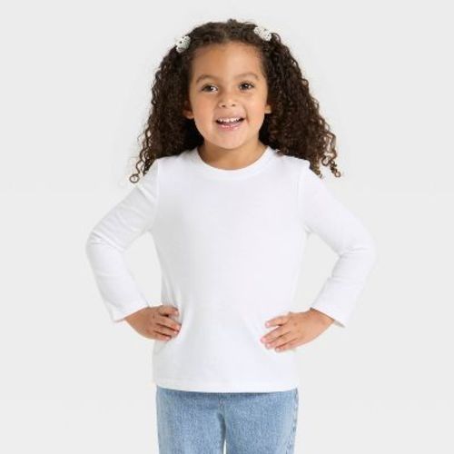 Toddler Girls' Long Sleeve Solid T-Shirt - Cat & Jack™