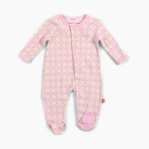 Magnetic Me Magnetic Footie - Pink Marrakesh, Newborn