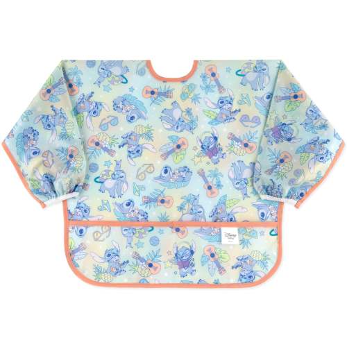 Bumkins Sleeved Bib: Aloha Stitch