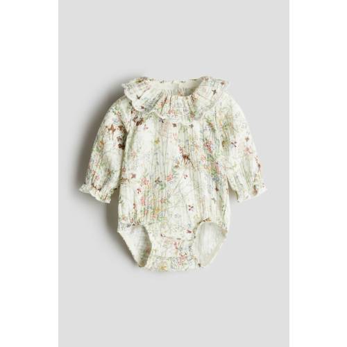 Light green/Bambi Printed Muslin Jumpsuit for kids | H&M US