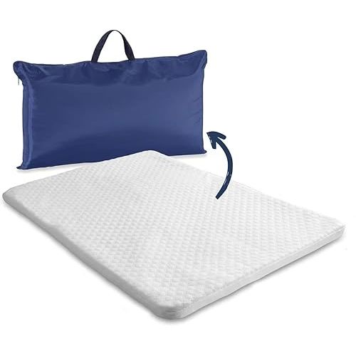 Pack and Play Mattress Pad for (38"x26"x1.5"), Playpen Pad for Pack and Play, Pack N Play Mattress Topper with Carry Bag and Washable Cover, 1.5" Thick