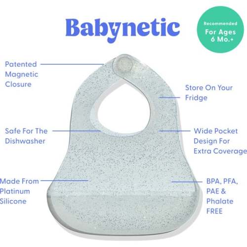 Magnetic Silicone Bib, Sugar Jelly - Babynetic | Maisonette