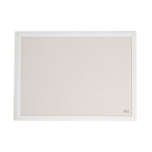 U Brands 17"x23" Thin Décor Linen Bulletin White