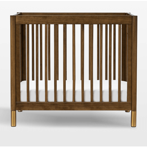 Babyletto Gelato Walnut Wood 4-in-1 Convertible Mini Crib