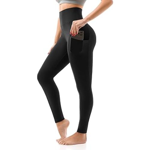 SINOPHANT High Waisted Leggings with Pockets Women, Full Length Capri Buttery Soft Stretchy Yoga Pants