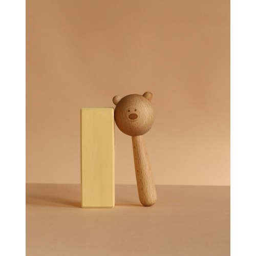 Sabo Concept Bear Rattle - Natural