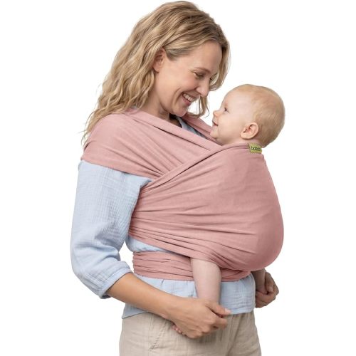 Boba Baby Wrap Carrier - Stretch Bamboo Newborn Sling, Serenity Bloom